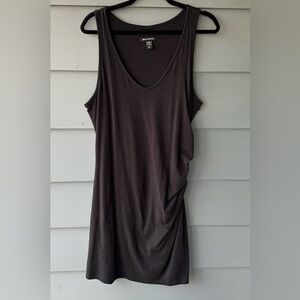 Athleta Black Sleeveless Dress Sz XL Side Ruching